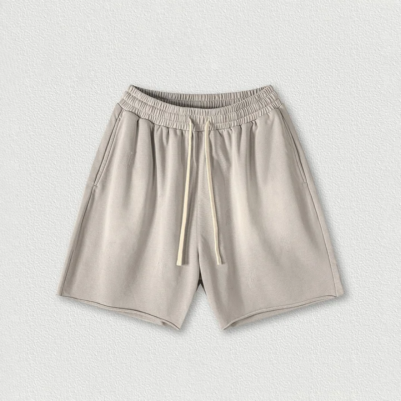 Washed Non-Lock Terry Trendy Men's Shorts