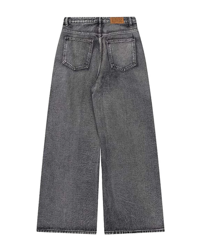 Pink Hand Painted Graffiti Men's Jeans