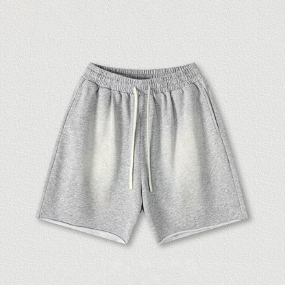 Washed Non-Lock Terry Trendy Men's Shorts