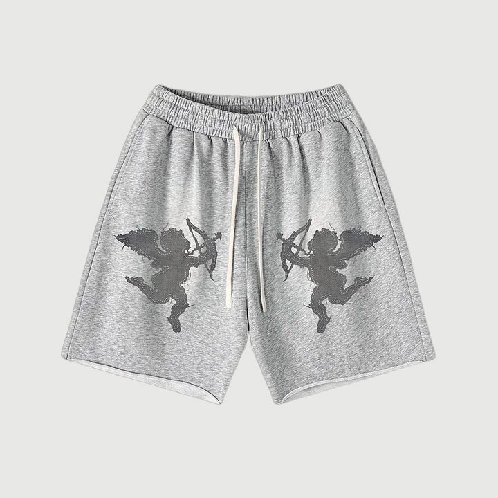 Cupid Printed Fitness Washed Men's Shorts