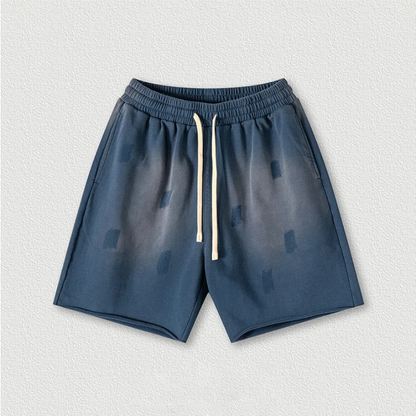 Washed Non-Lock Terry Trendy Men's Shorts