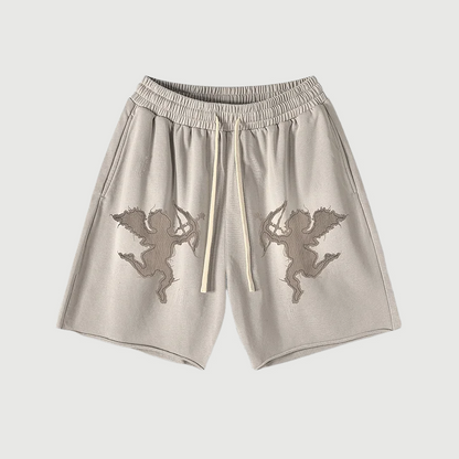 Cupid Printed Fitness Washed Men's Shorts