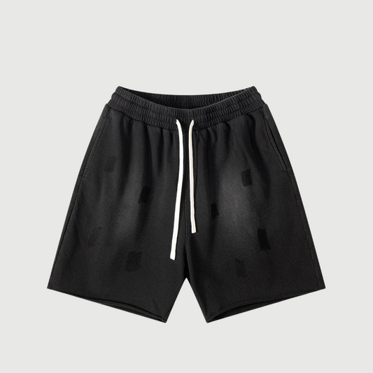 Washed Non-Lock Terry Trendy Men's Shorts